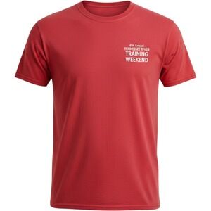 Gildan Men Large Red Tennessee River Training Weekend Firefighter T-Shirt 2014